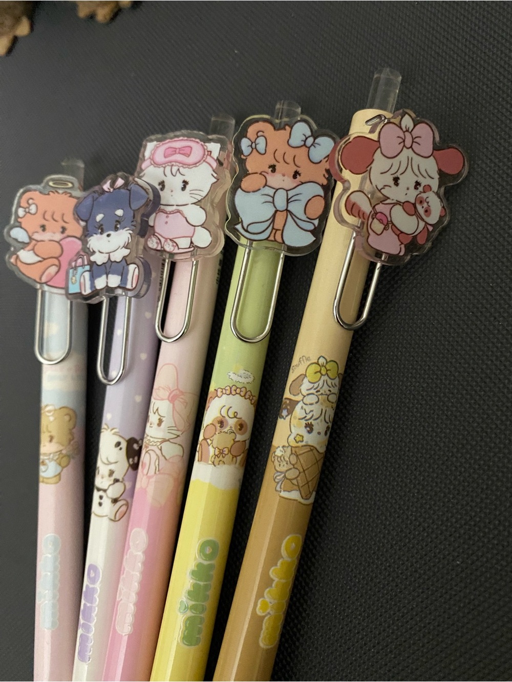Mikko & Friends Pastel Character Gel Pens - Set of 5